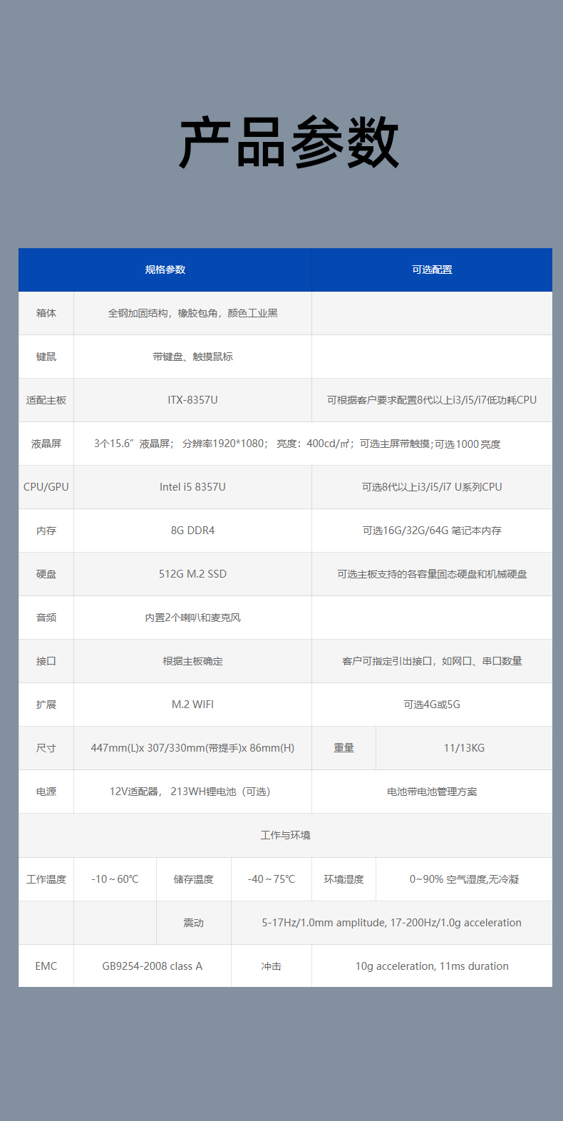 產品規格